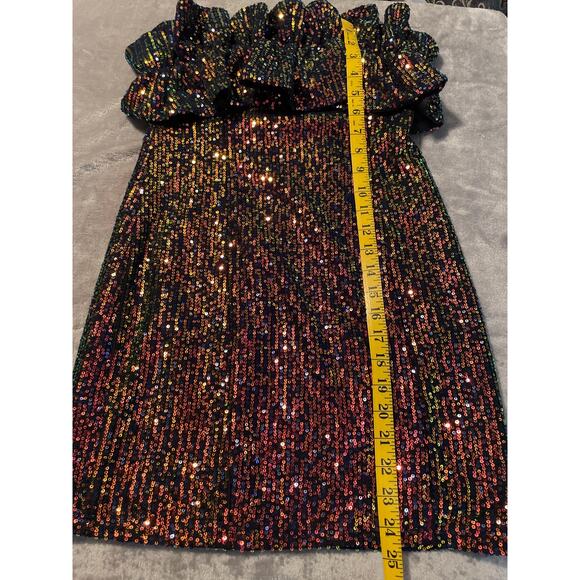Thirty Thirty Sequin Party Prom Dress Size M - Picture 4 of 7